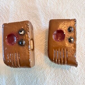 Brown Ceramic Salt and Pepper Shakers